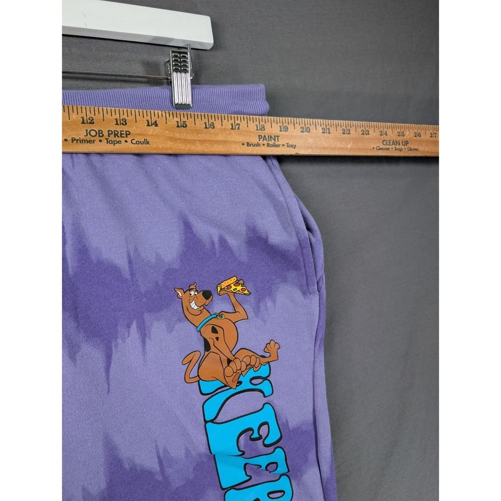 Scooby-Doo Keep on Snackin Purple Tie Dye Jogger Sweatpants Mens XXL - Picture 4 of 7
